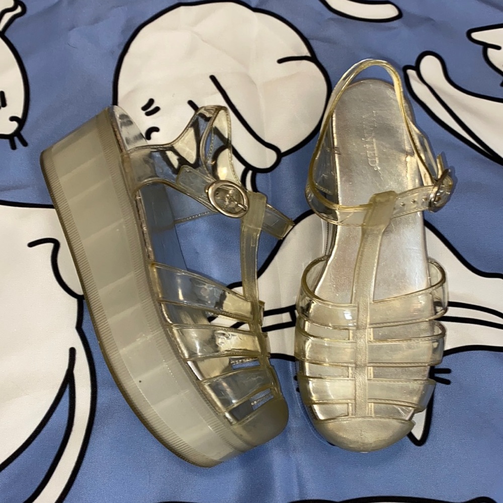 WANTED Platform, Gelly Rave Sandals